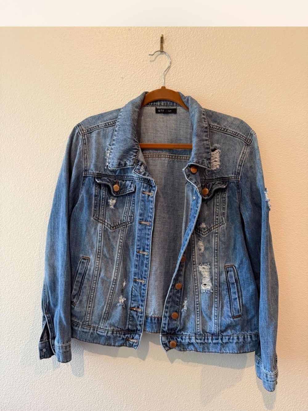 STS Light Blue Distressed Denim Jacket